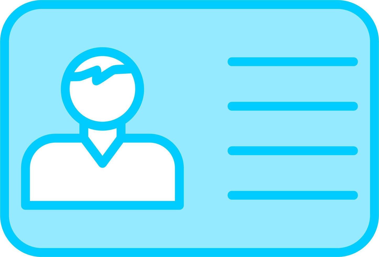 Office Id Card Vector Icon