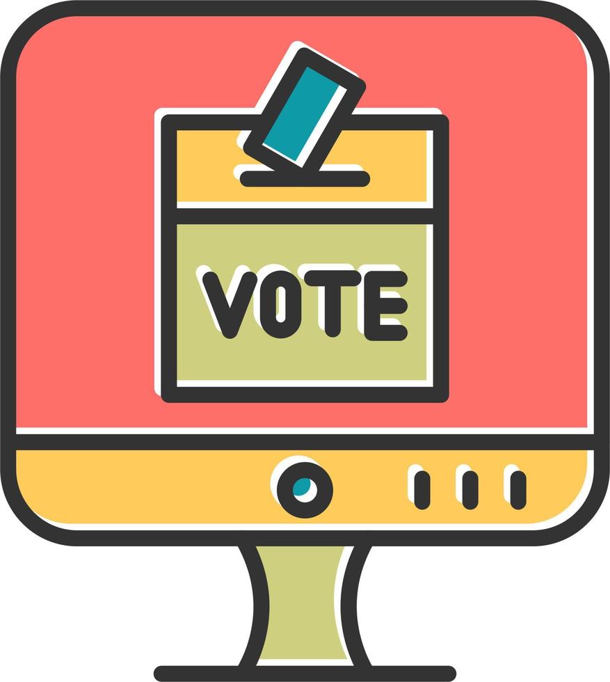 Online Voting Vector Icon