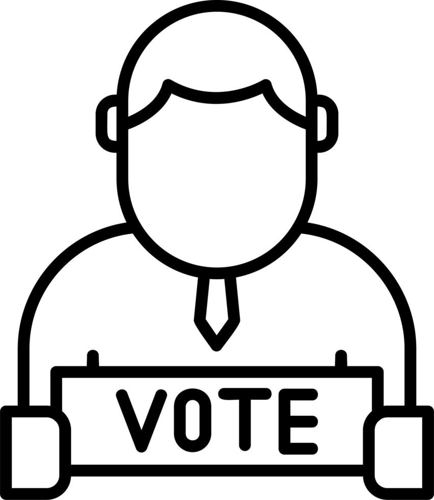 icono de vector de votación