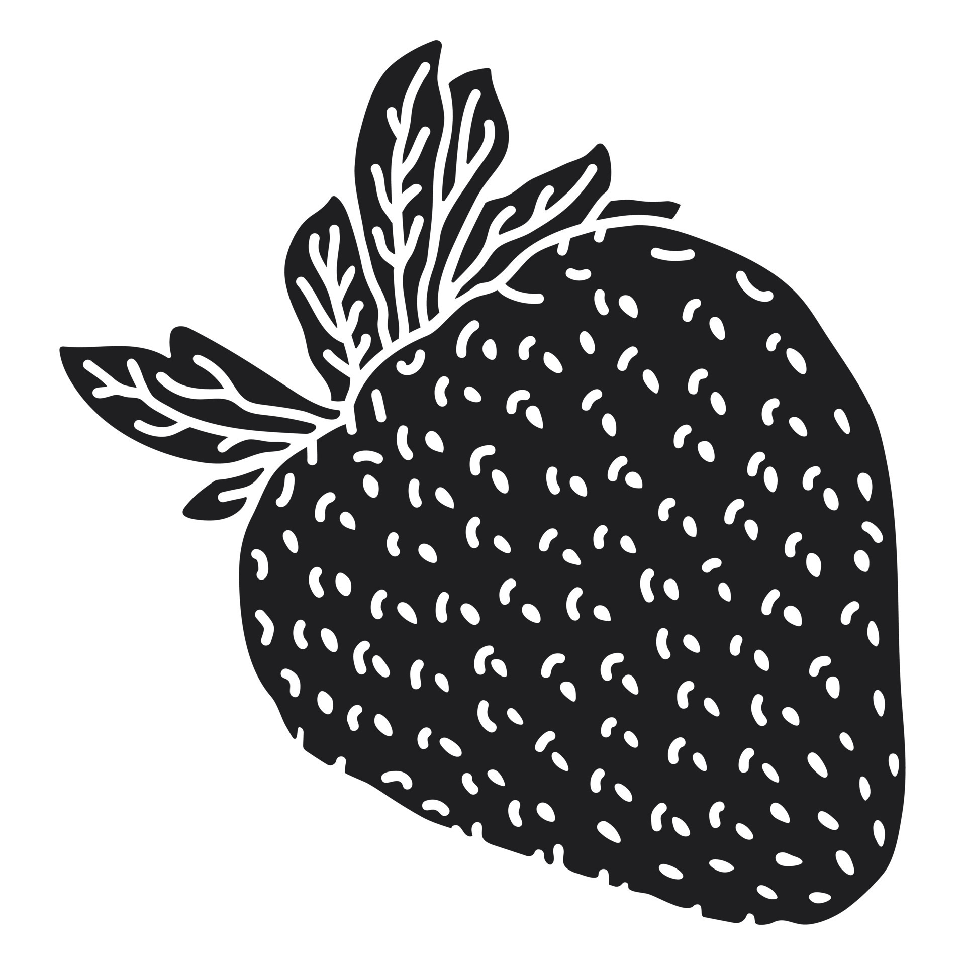 Strawberry Detailed Cut Out 20317401 Vector Art at Vecteezy