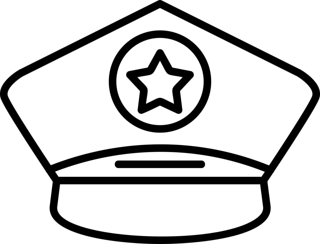 Police Cap Vector Icon