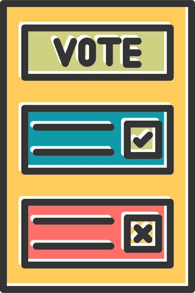 Ballot Vector Icon