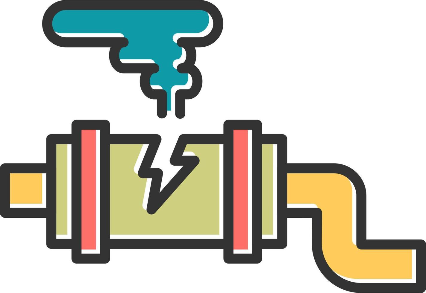 icono de vector de fuga de gas