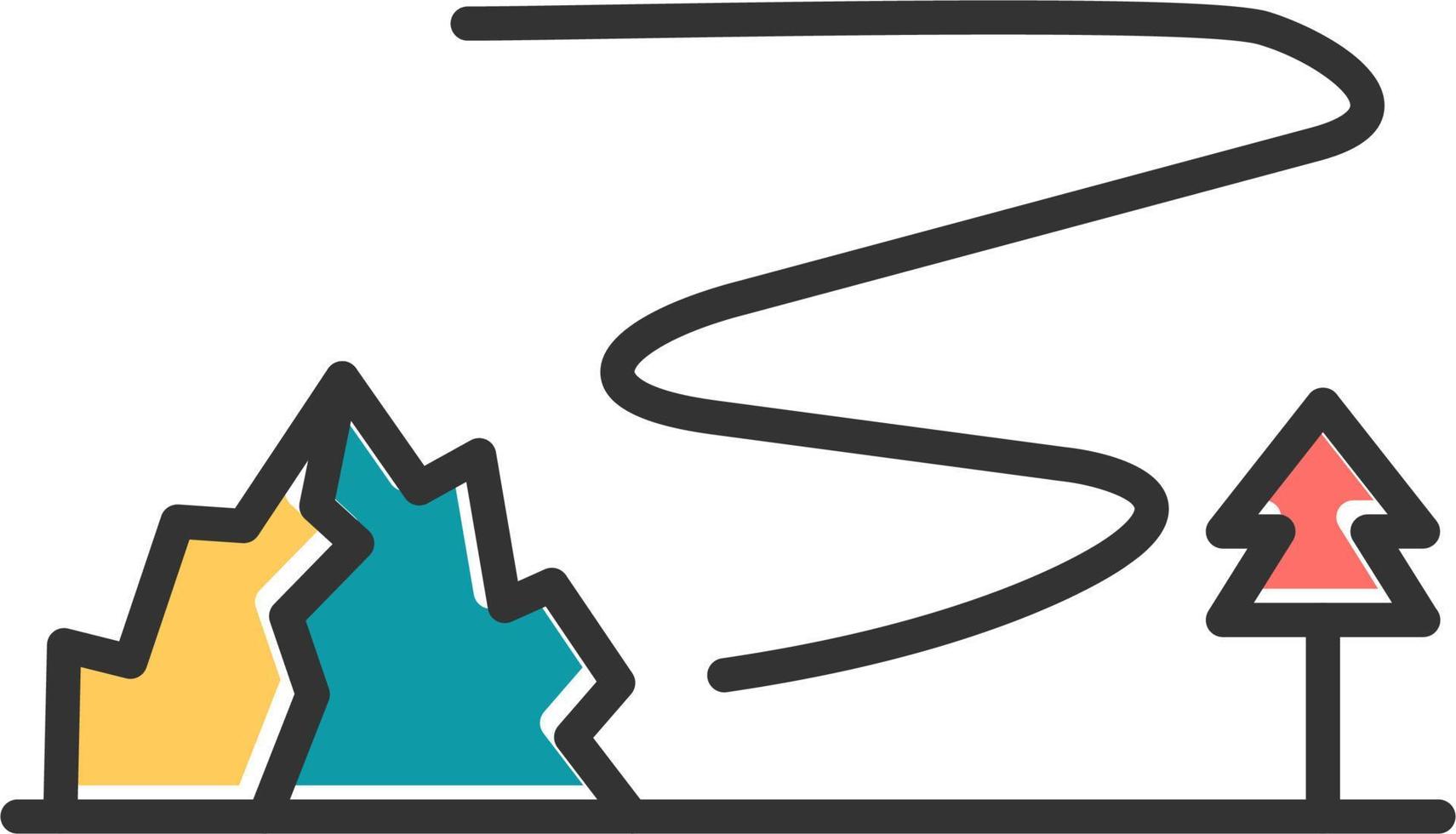 Northern Lights Vector Icon