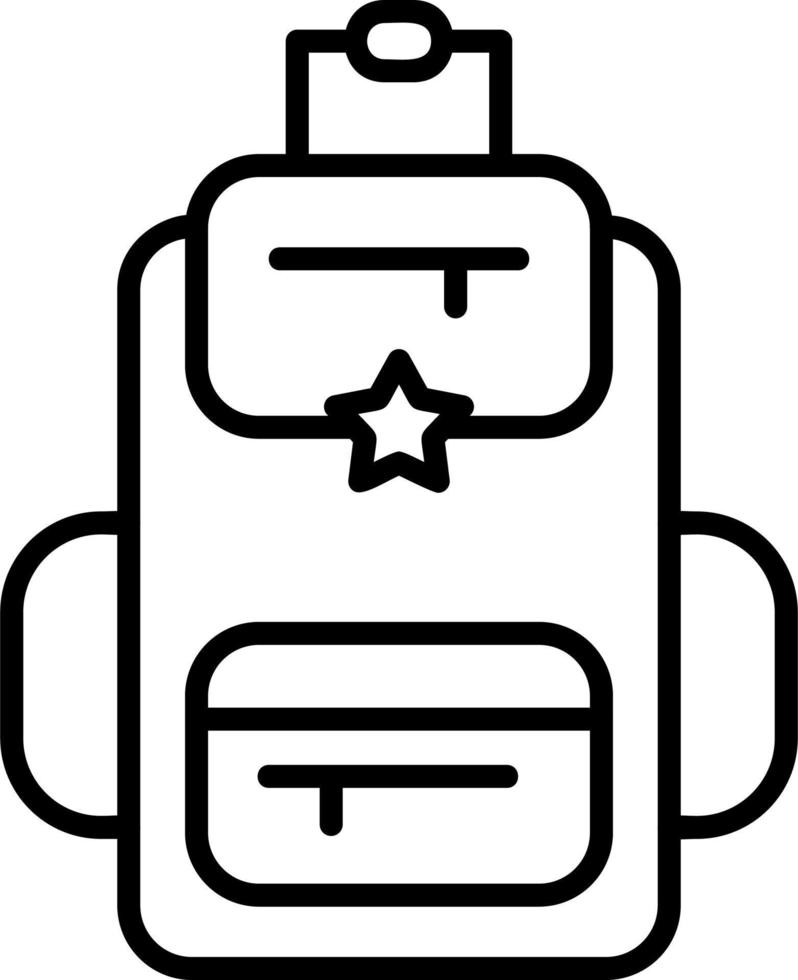 icono de vector de mochila