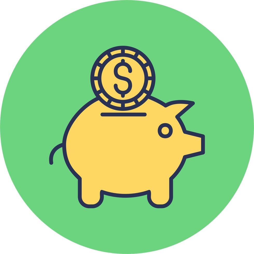 Piggy Bank Vector Icon