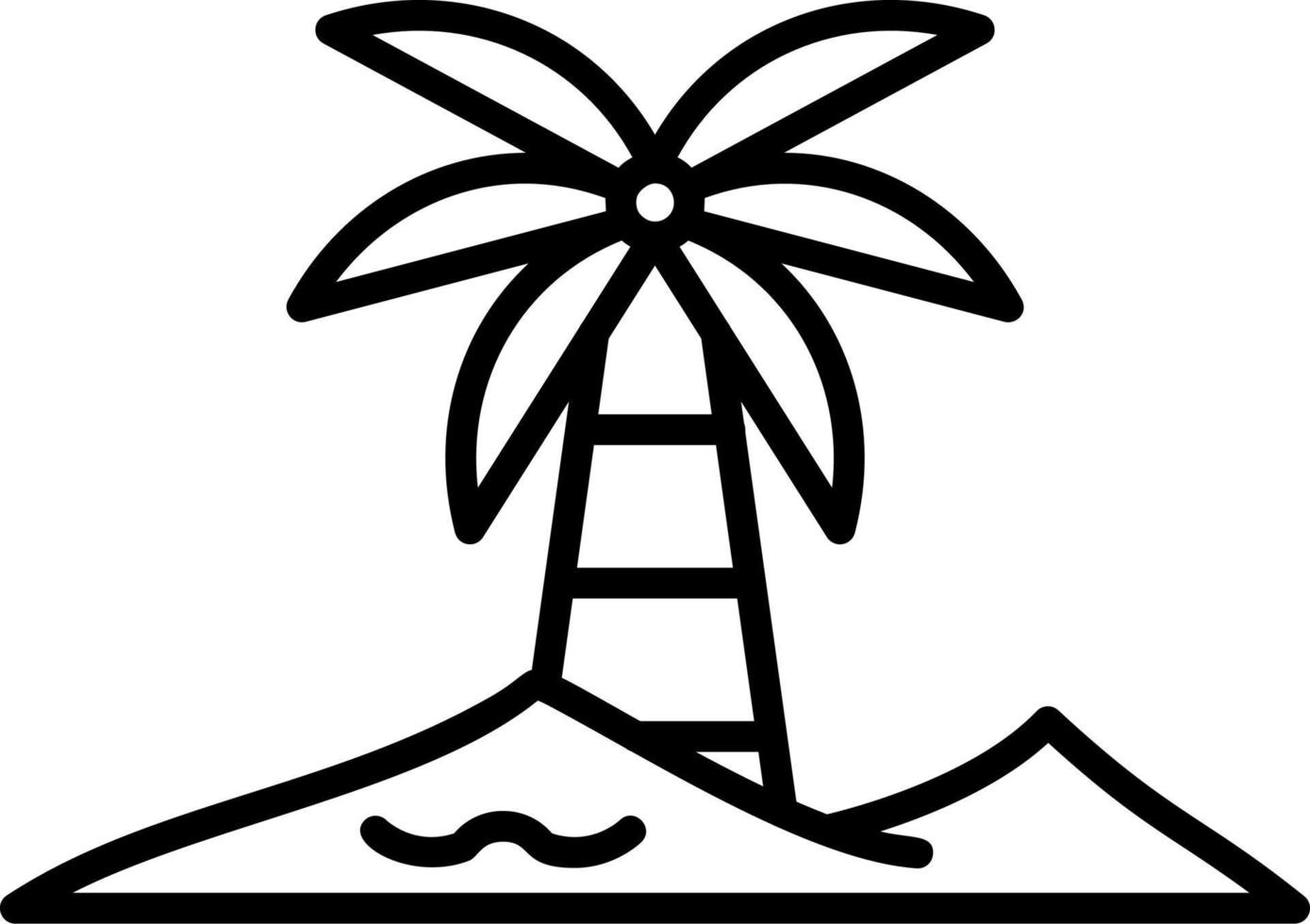 Oasis Vector Icon