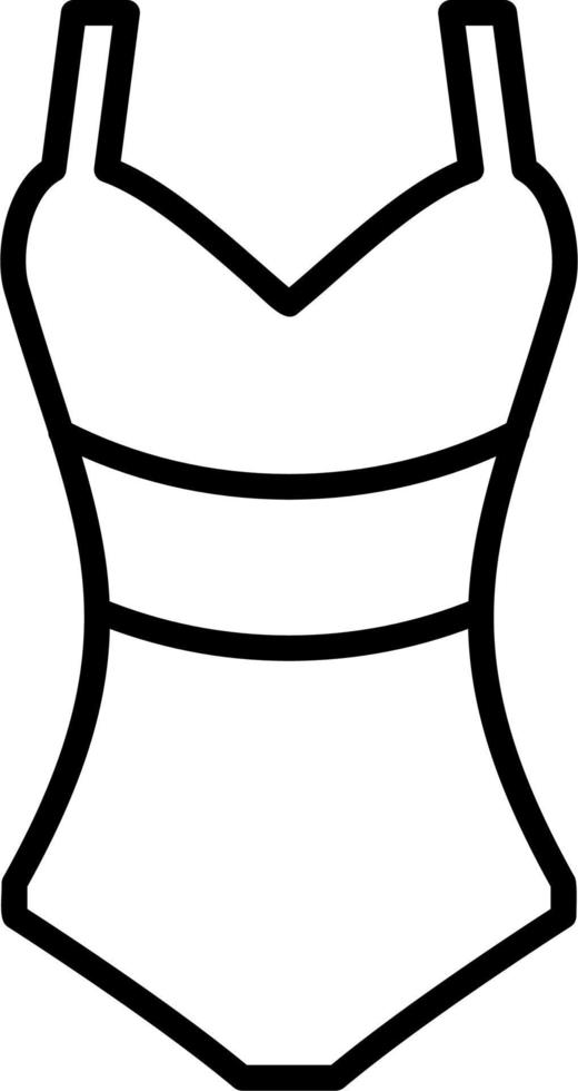 icono de vector de traje de baño