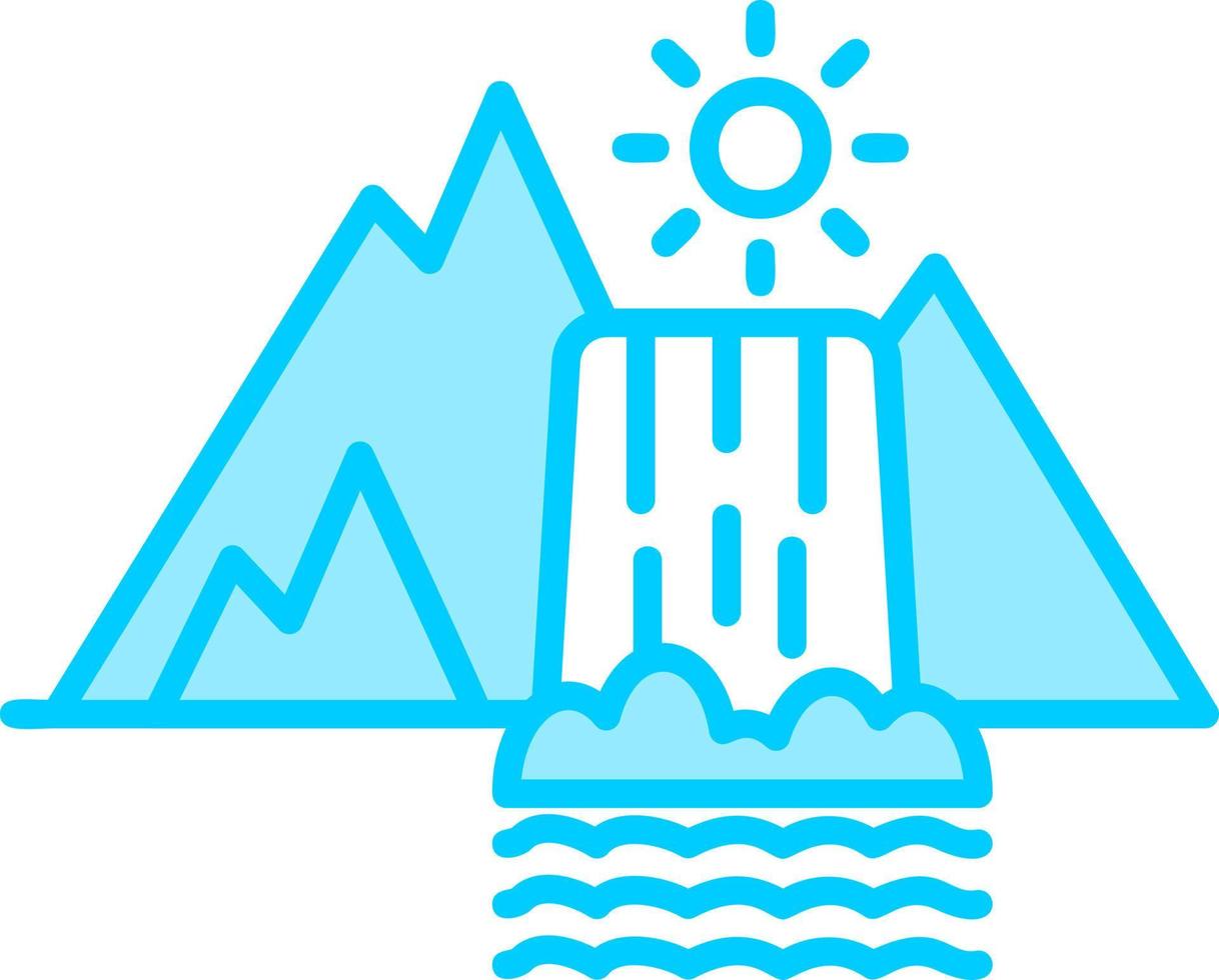 Waterfall Vector Icon
