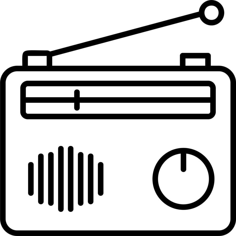 icono de vector de radio