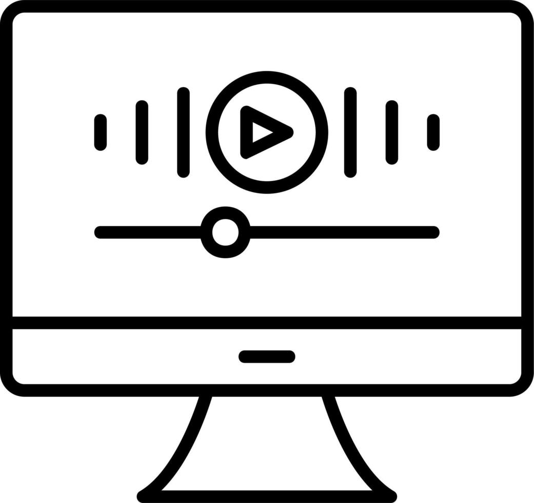 Music Video Vector Icon