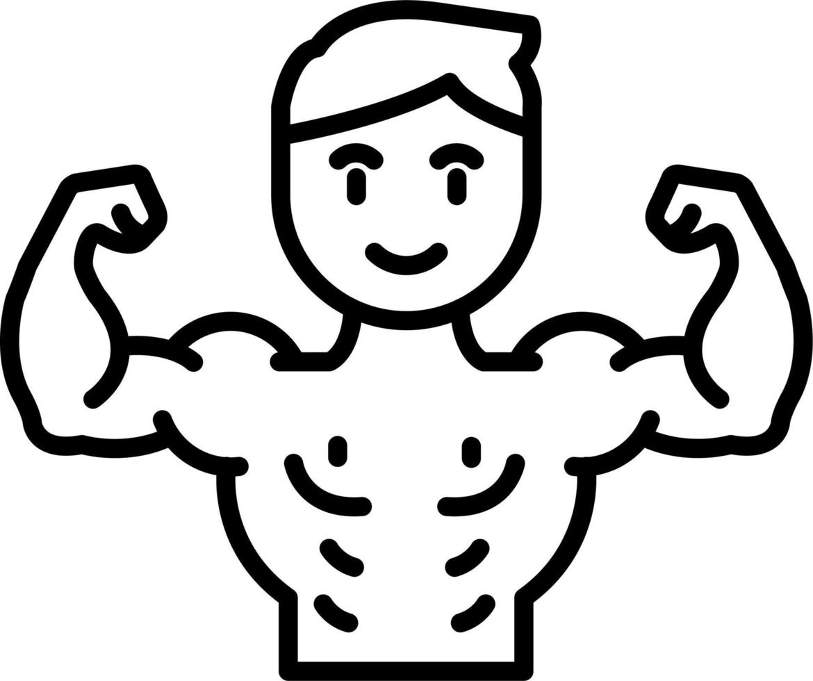 Bodybuilder Vector Icon