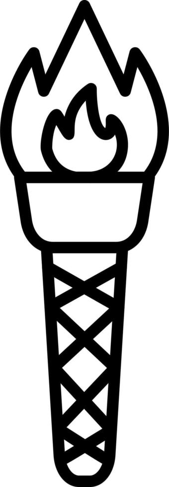 Torch Vector Icon