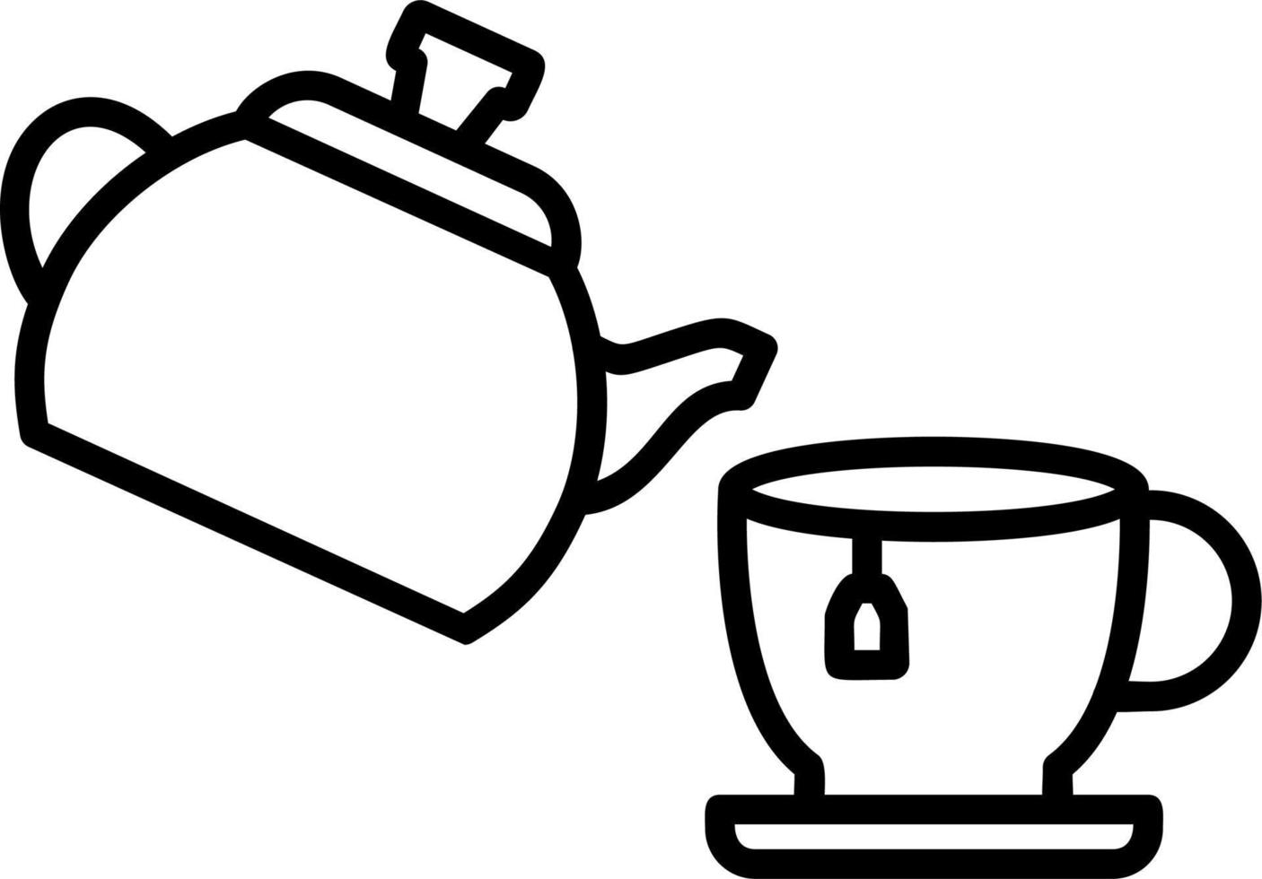 Tea Pot Vector Icon