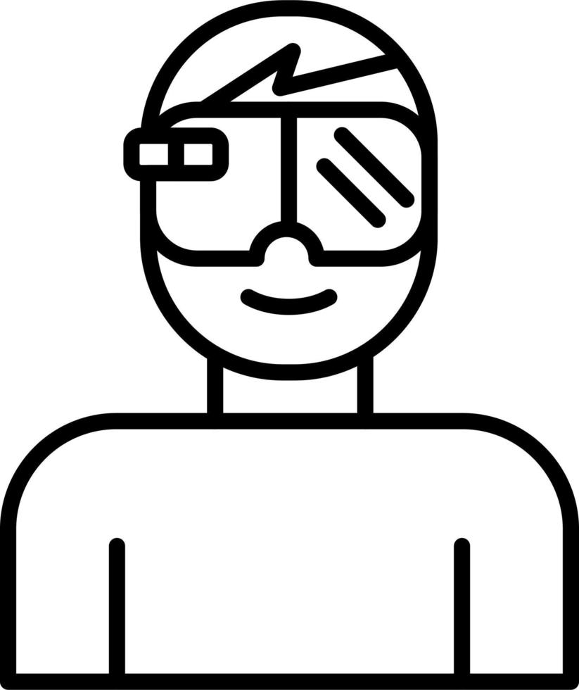 Augmented Reality Glasses Vector Icon