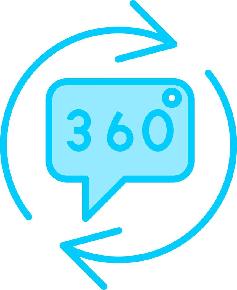 360 Degrees Vector Icon