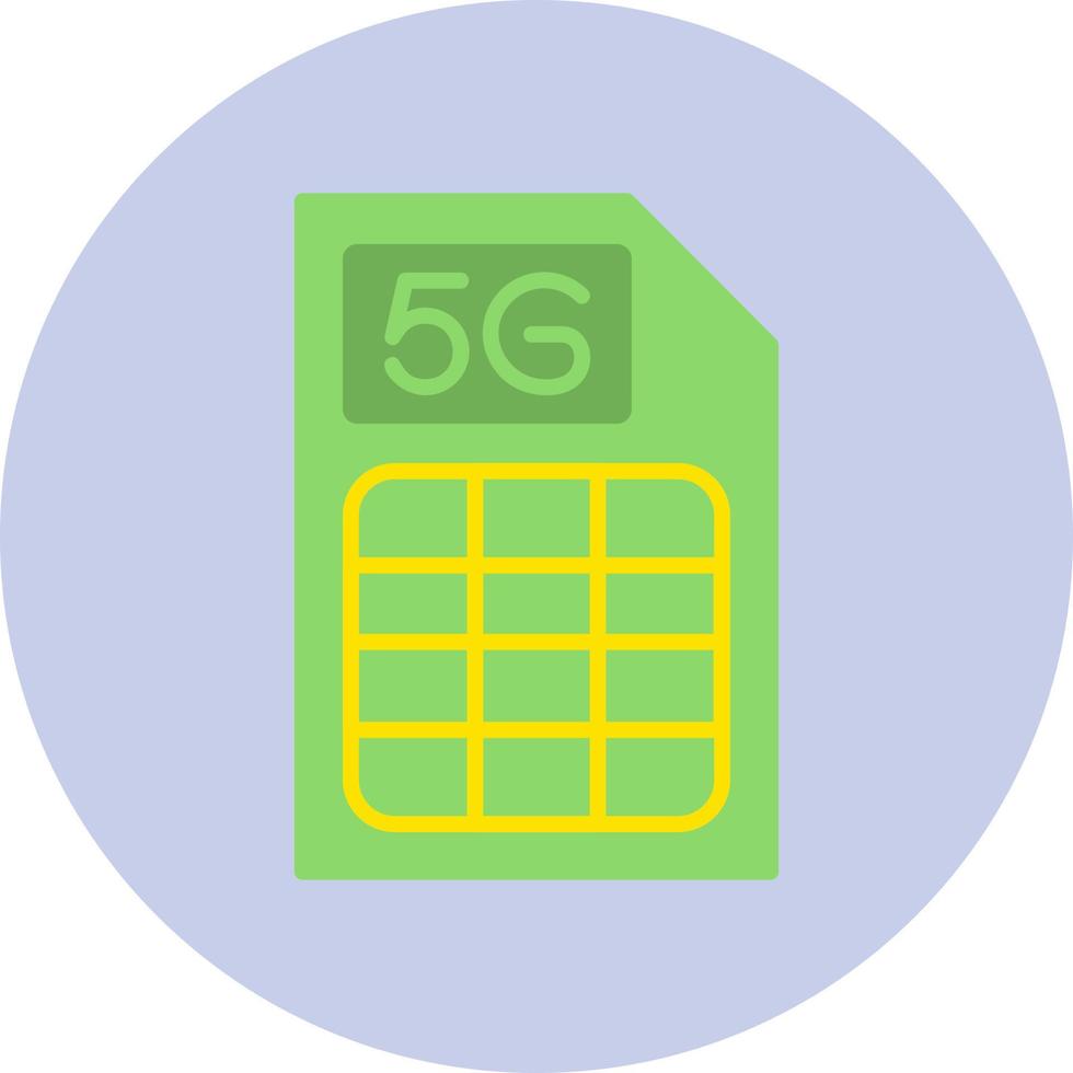 5g Sim Card Vector Icon