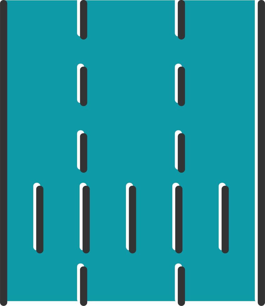 carril vector icono