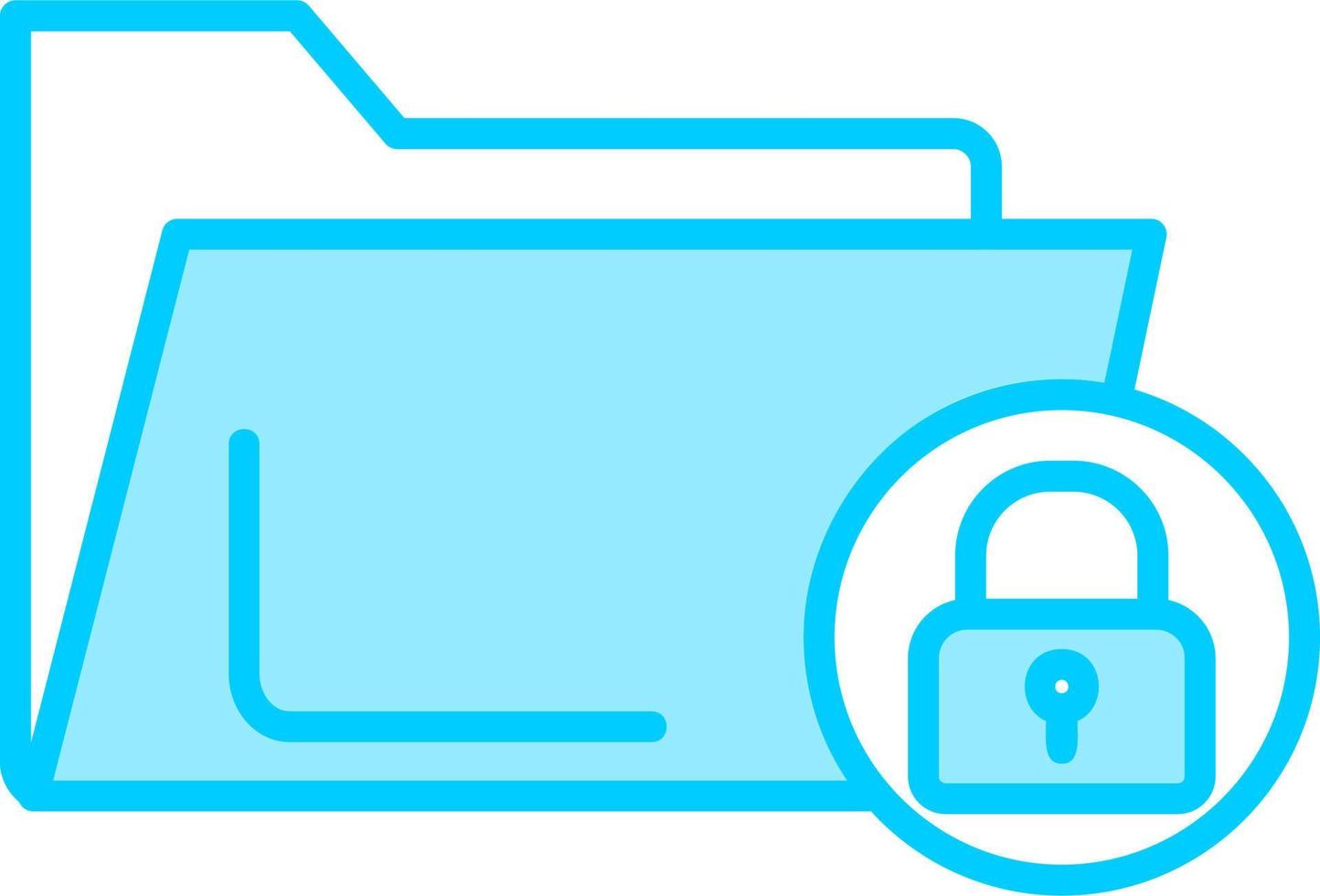 Folder Lock Vector Icon
