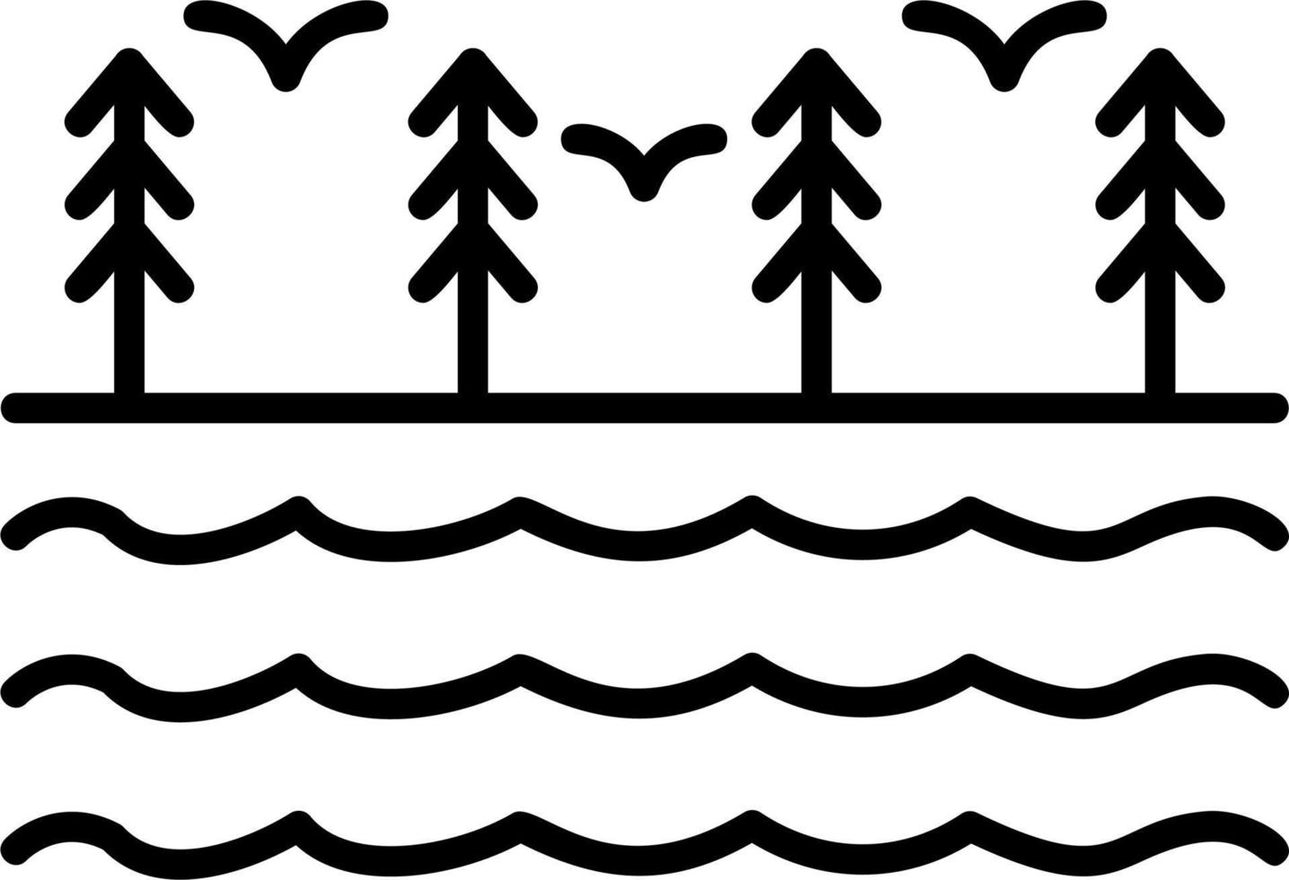 River Vector Icon