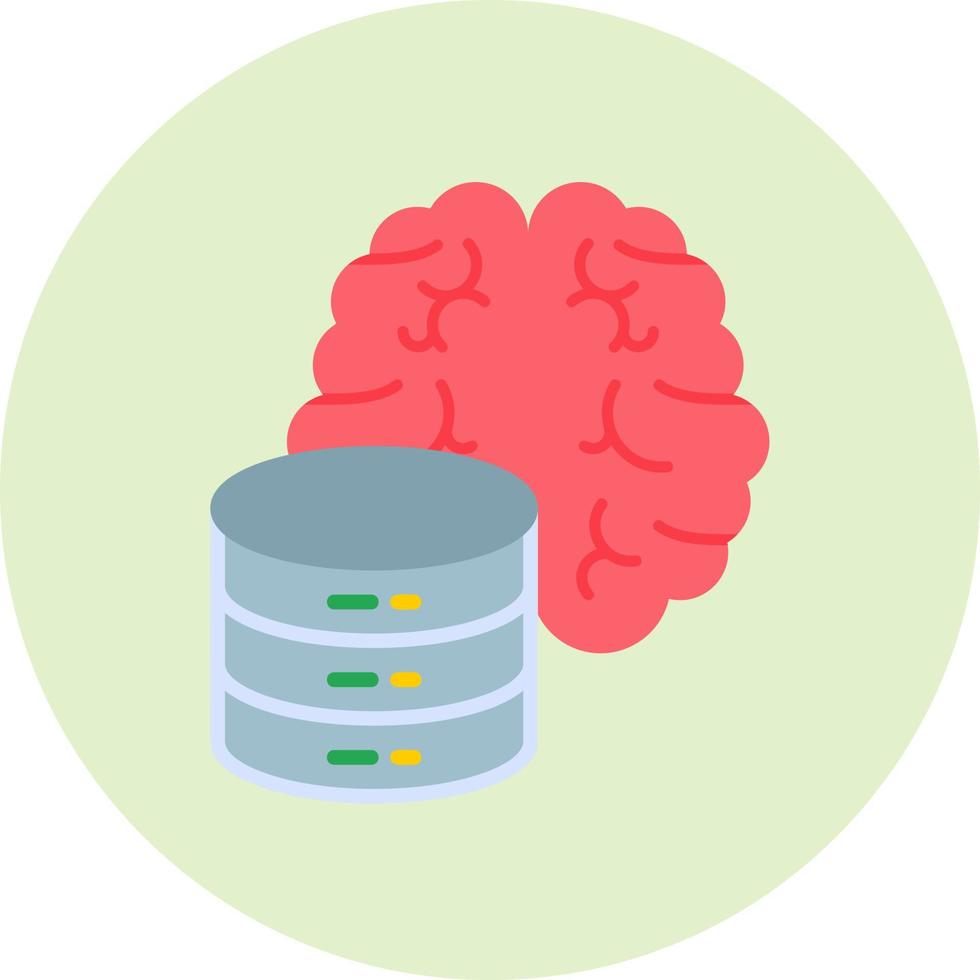 Brain Server Vector Icon