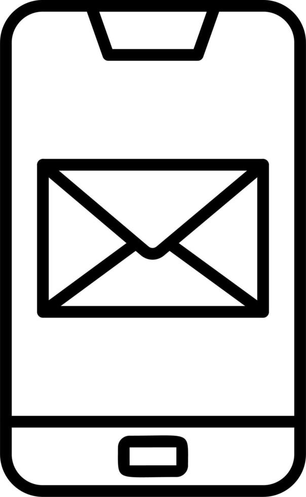 Phone Message Vector Icon