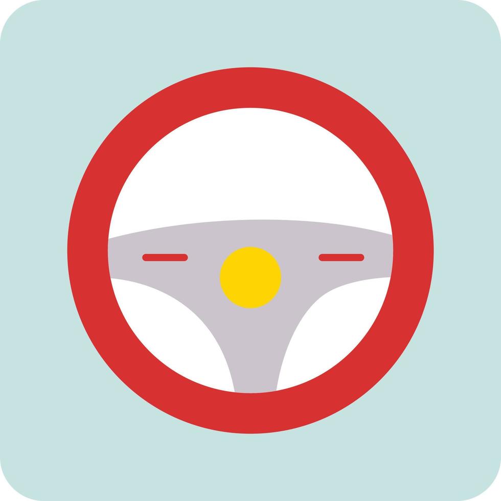Steering Wheel Vector Icon