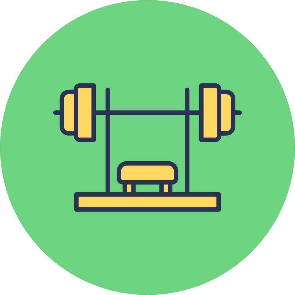 Bench Press Vector Icon