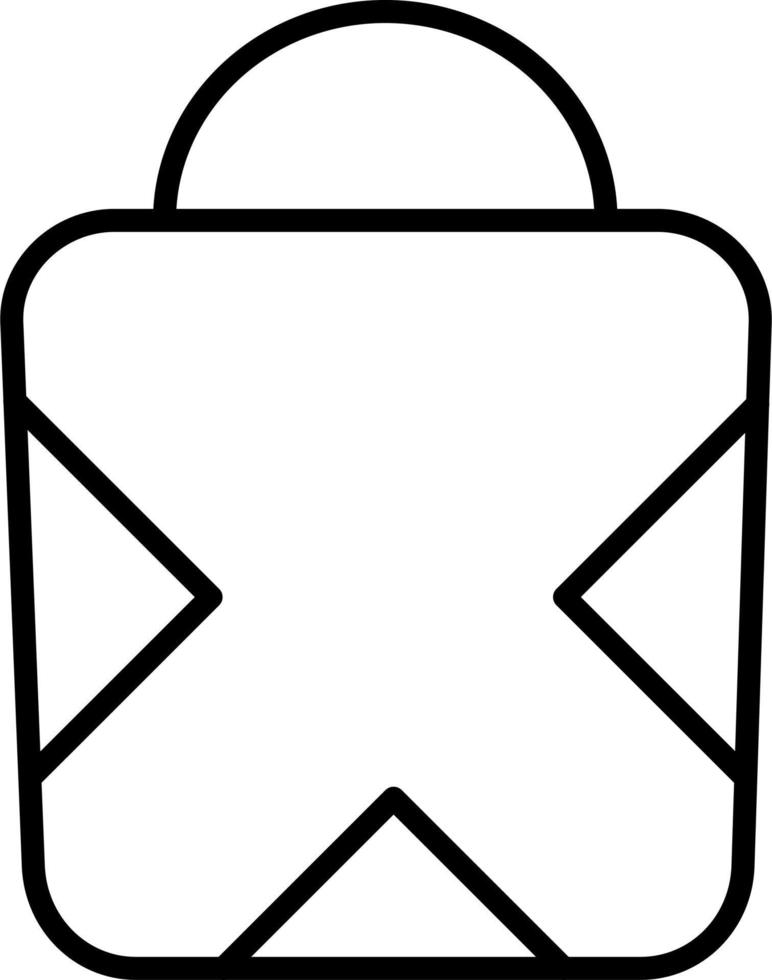 icono de vector de bolsa de compras