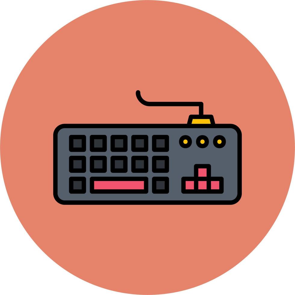 icono de vector de teclado