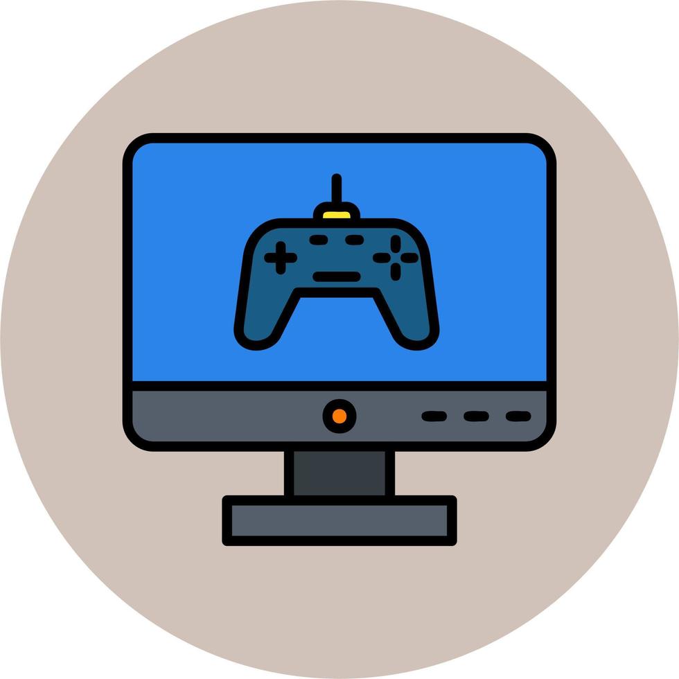 icono de vector de juego de computadora