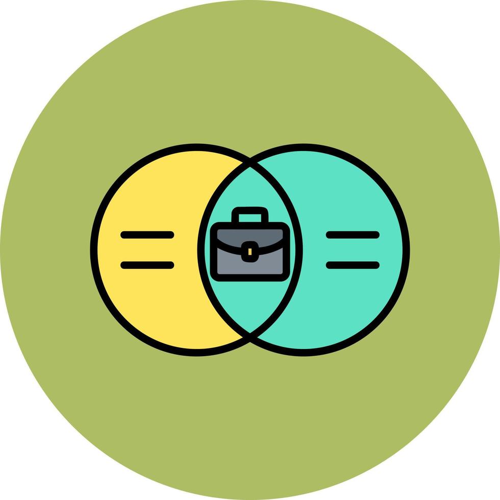 Venn Diagram Vector Icon