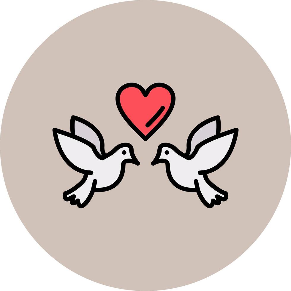 Love Birds Vector Icon