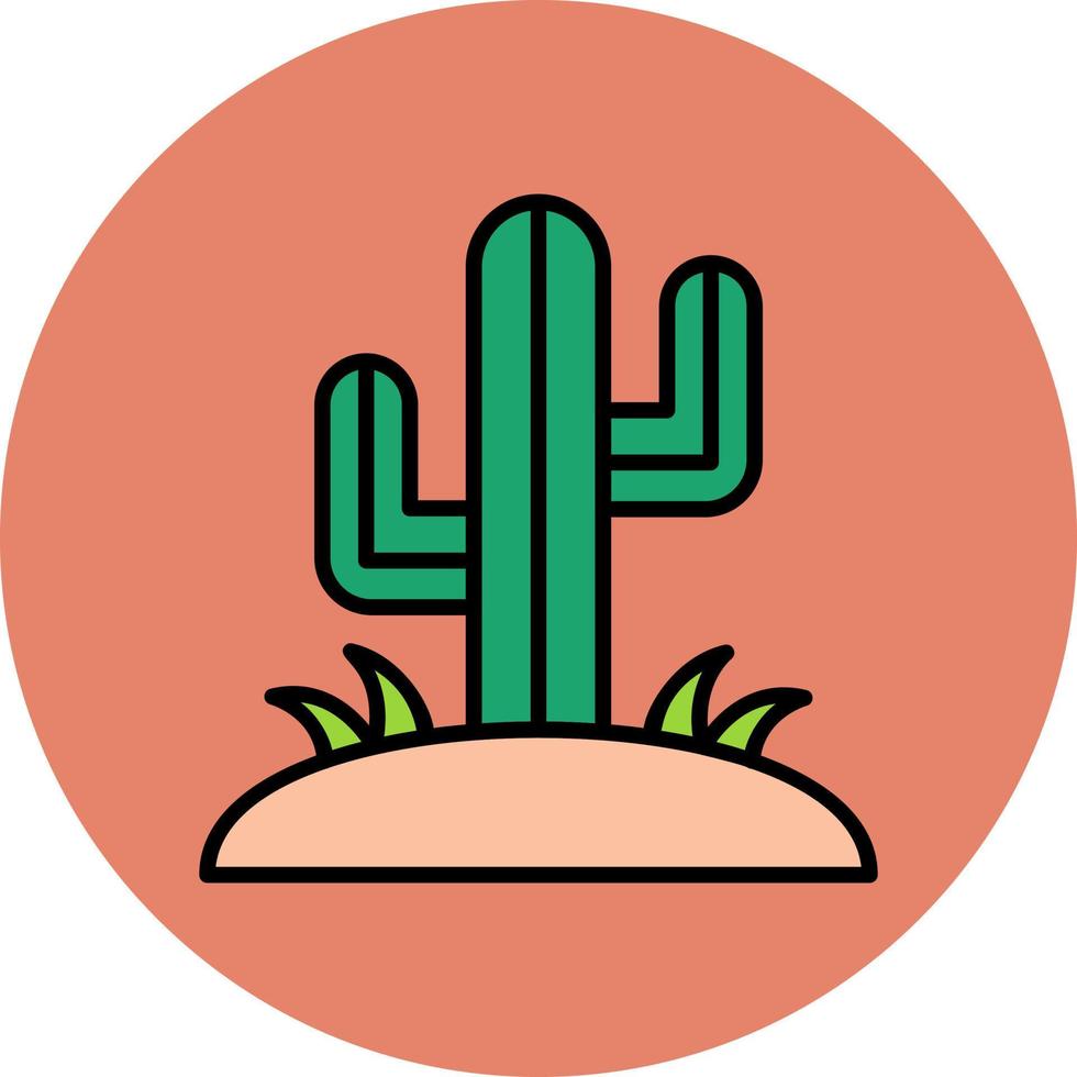 icono de vector de cactus