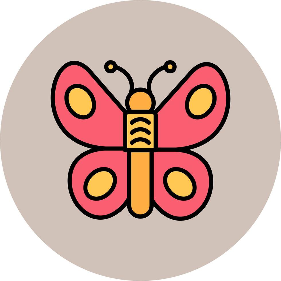 icono de vector de mariposa