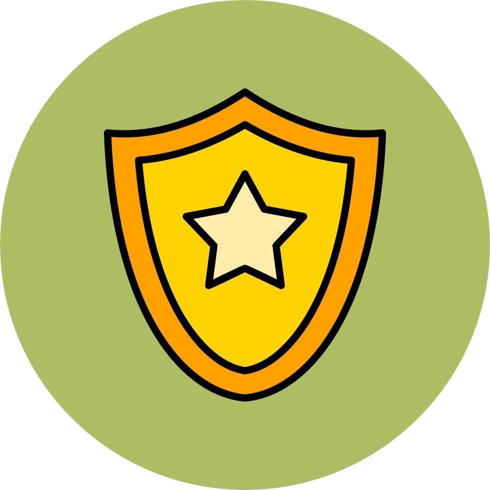 Sheriff badge Vector Icon