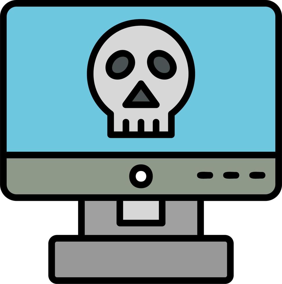 Computer Hacking Vector Icon