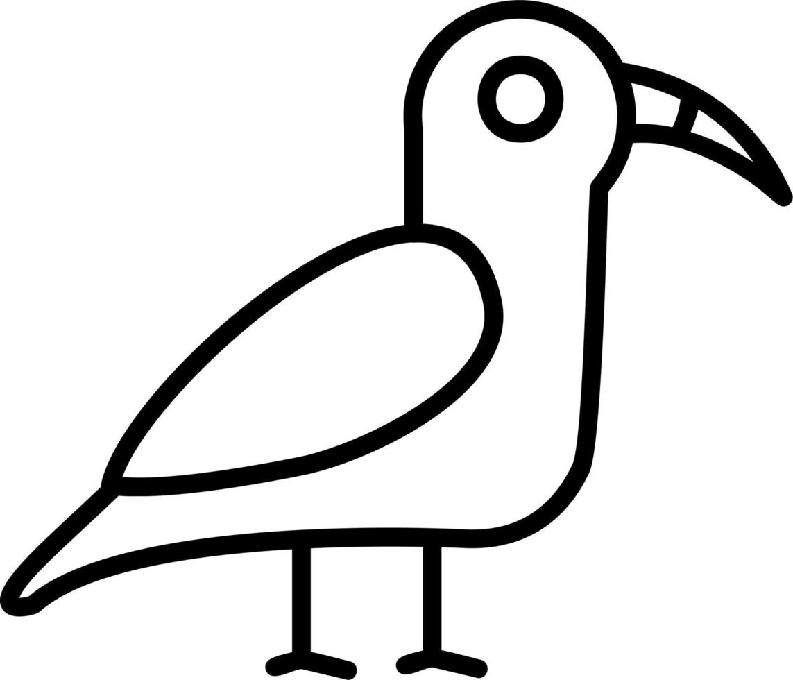 icono de vector de gaviota