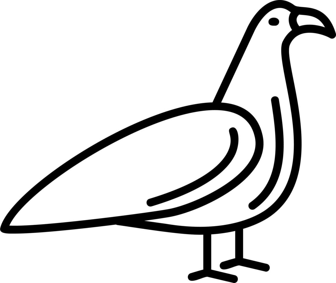 icono de vector de aves