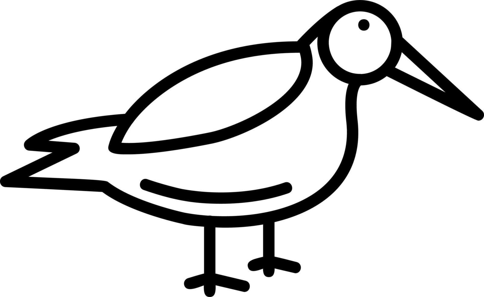 Dunlin vector icono