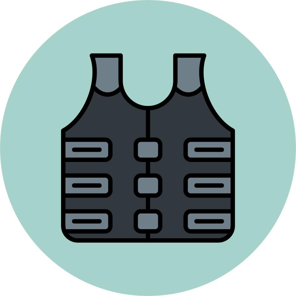 Bullat proof jacket Vector Icon