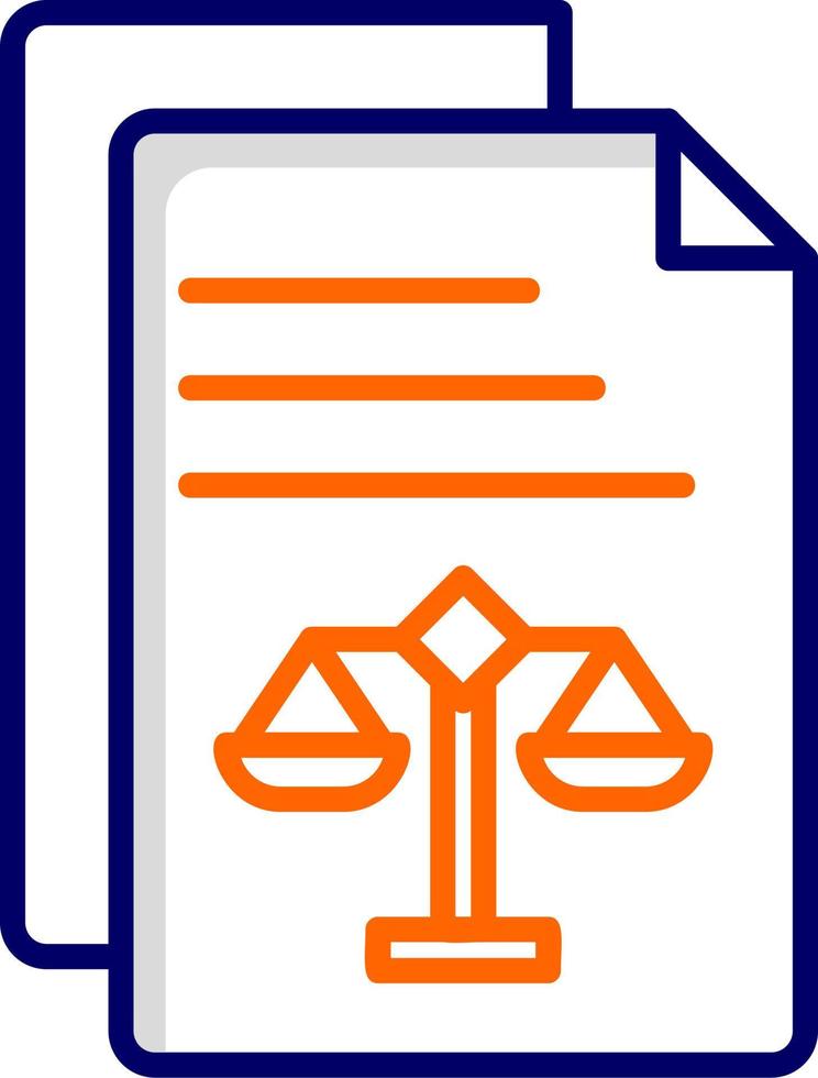 Legal Document Vector Icon