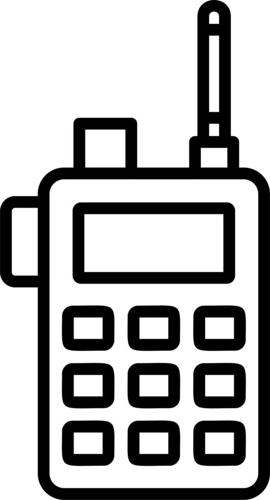 icono de vector de walkie-talkie