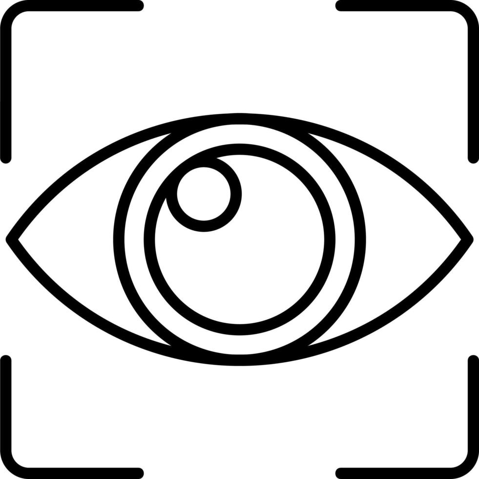 Eye Scanner Vector Icon