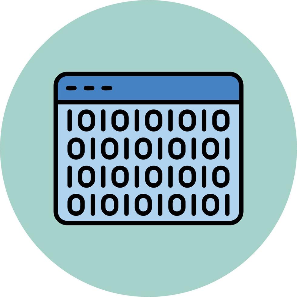 Binary Code Vector Icon