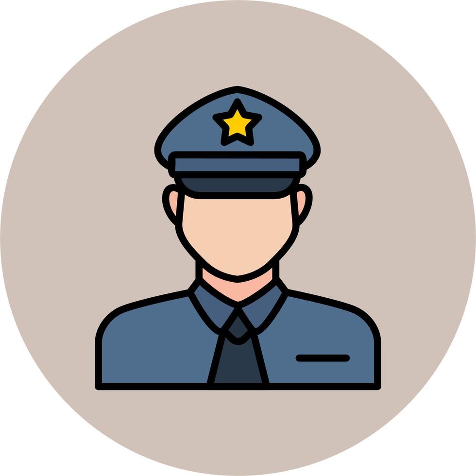 icono de vector de policía