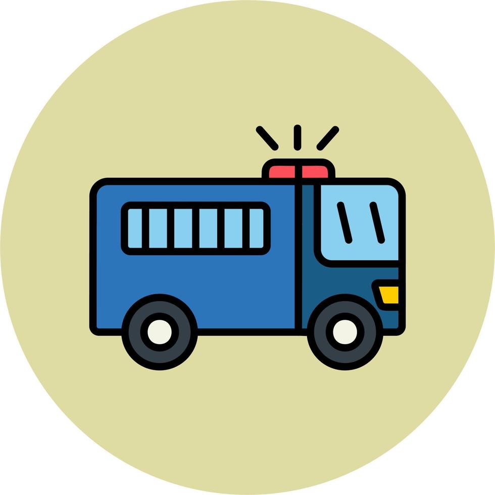 prisión autobús vector icono