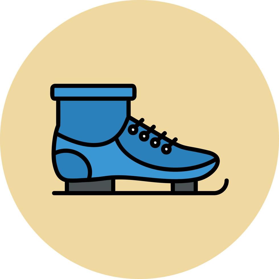 hielo patines vector icono