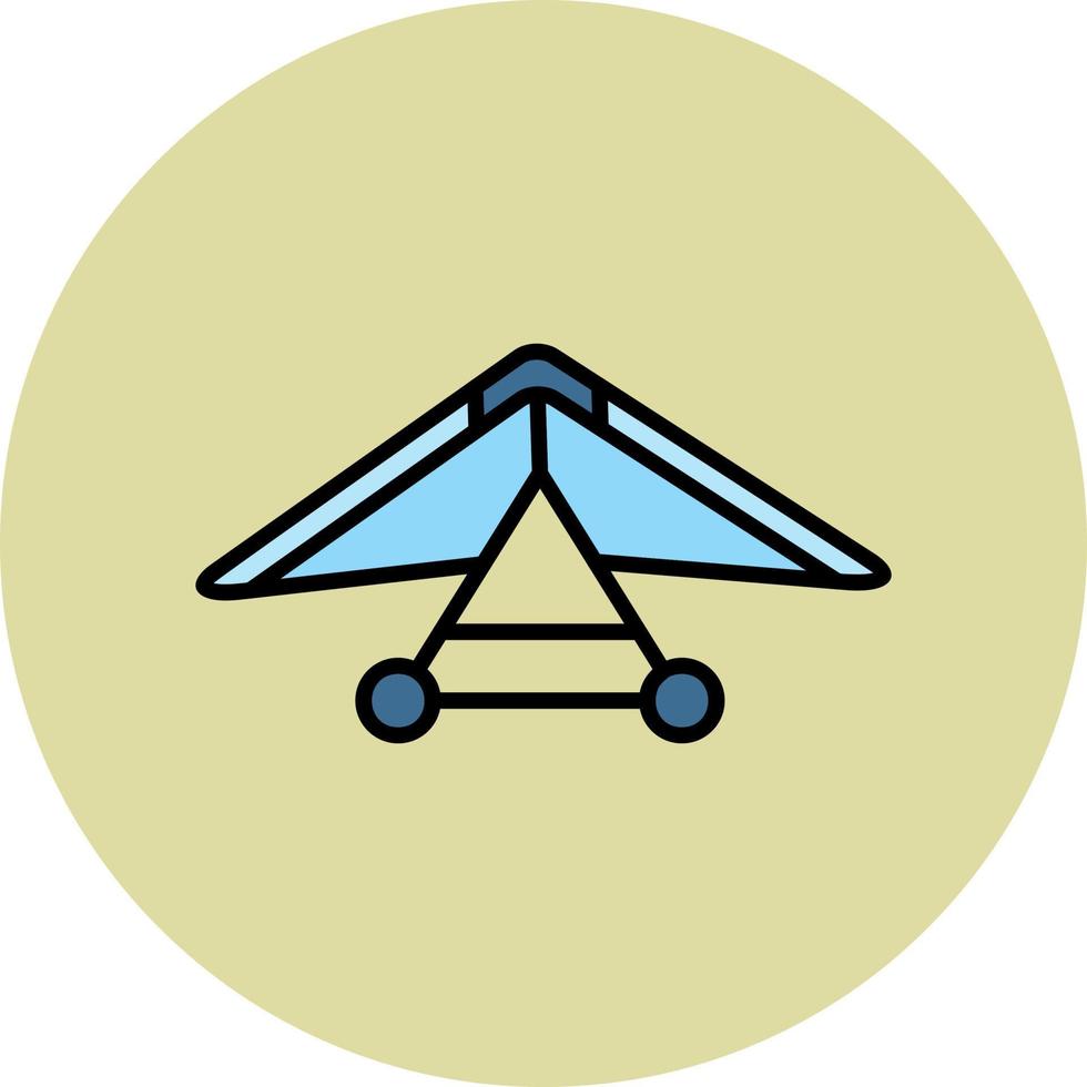 Hang Gliding Vector Icon