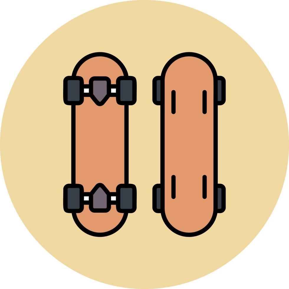 icono de vector de patineta